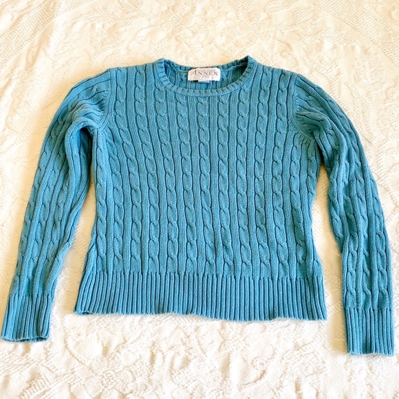 Like-New Vintage 80s/90s Comfy Blue Sweater - Picture 1 of 6